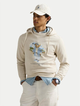 Polo Ralph Lauren: Бежевая толстовка 