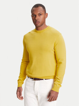 United Colors Of Benetton: Жёлтый свитер 