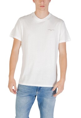 Tommy Jeans: Бежевая футболка 