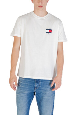Tommy Jeans: Белая футболка 