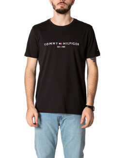 Tommy Jeans: Чёрная футболка 