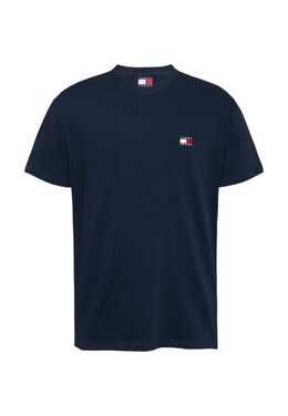 Tommy Jeans: Голубая футболка 