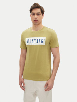 Mustang: Зелёная футболка 