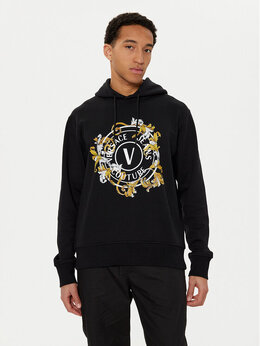 Versace Jeans Couture: Чёрная толстовка 