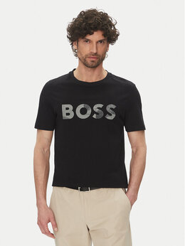 BOSS: Чёрная футболка 