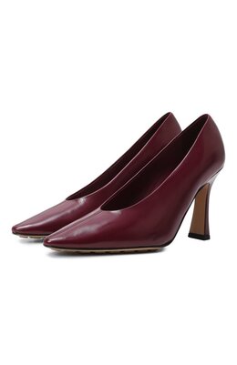 Bottega Veneta: Бордовые туфли 