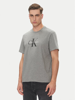 Calvin Klein Jeans: Серая футболка 