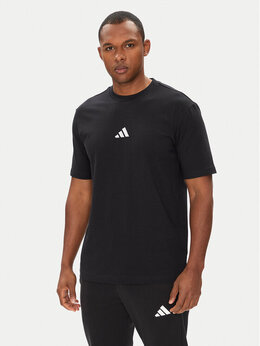 Adidas: Чёрная футболка  Essentials