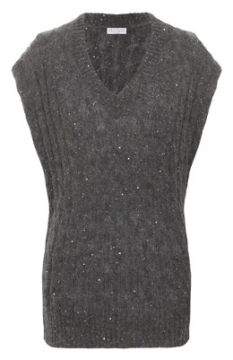 Brunello Cucinelli: Серый жилет 