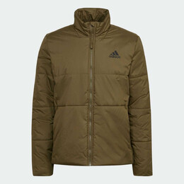 Adidas: Коричневый пуховик 