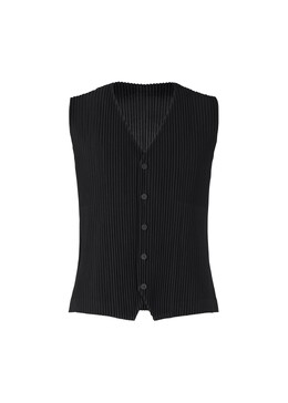 Homme Plissé Issey Miyake: Чёрный жилет 