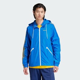 Adidas: Синяя куртка 