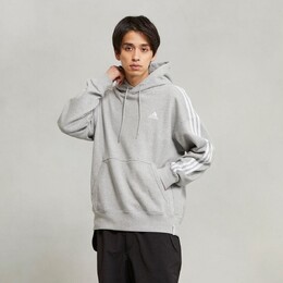 Adidas: Пуховик  Essentials в полоску
