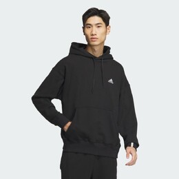 Adidas: Чёрный пуховик  Essentials