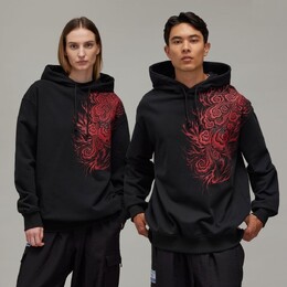 Adidas: Чёрный пуховик 
