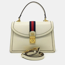 Gucci: Белая сумка на руку  Ophidia