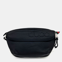 Gucci: Чёрная поясная сумка 