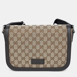 Gucci: Бежевая сумка через плечо 