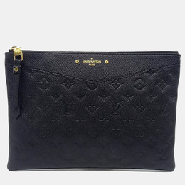Louis Vuitton: Чёрный клатч 