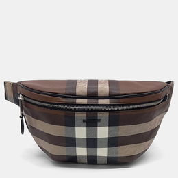 Burberry: Чёрная поясная сумка  Belt