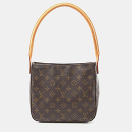 Louis Vuitton: Коричневая сумка  Looping