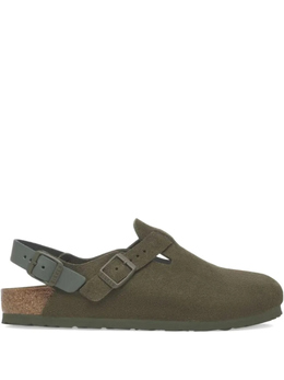 Birkenstock: Зелёные сабо 