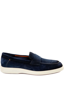 Santoni: Синие туфли 