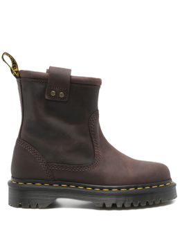 Dr. Martens: Коричневые ботинки 
