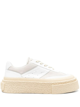 MM6 Maison Margiela: Белые кроссовки 