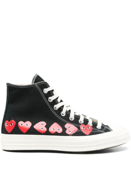 Comme Des Garçons Play: Чёрные кеды 