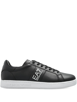 EA7 Emporio Armani: Чёрные кеды 