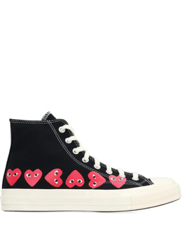 Comme Des Garçons Play: Чёрные кеды 