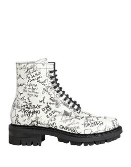 Dsquared2: Белые ботинки 