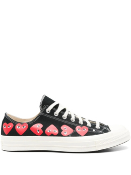 Comme Des Garçons Play: Чёрные кеды  Heart