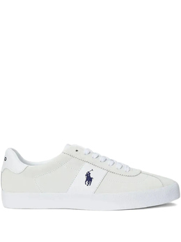 Polo Ralph Lauren: Белые кроссовки 