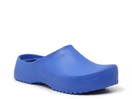 Birkenstock: Голубые сабо 