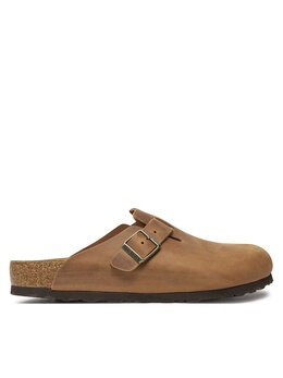 Birkenstock: Коричневые сабо  Boston
