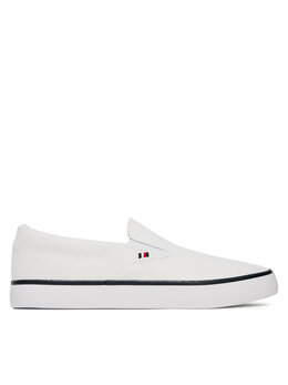 Tommy Hilfiger: Белые кроссовки  TH