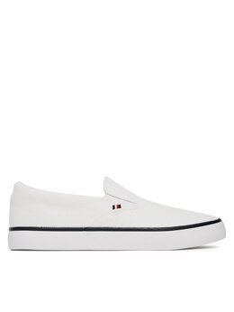 Tommy Hilfiger: Белые кроссовки  TH