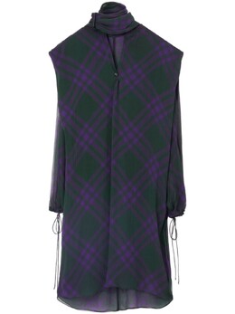 Burberry: Блуза в клетку 