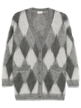 Moncler: Серый кардиган 