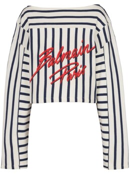 Balmain: Топ в полоску 
