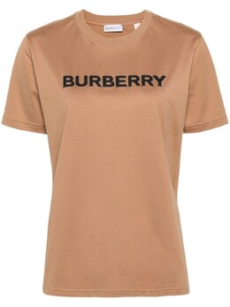 Burberry: Коричневая футболка 
