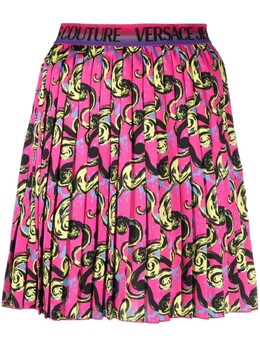 Versace Jeans Couture: Плиссированная юбка 