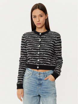 Tommy Jeans: Чёрный кардиган 