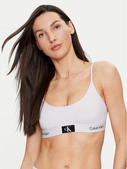 Calvin Klein: Фиолетовый топ 