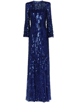 Jenny Packham: Синее платье 