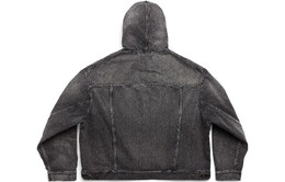 Balenciaga: Чёрная куртка 