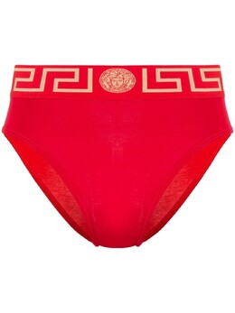 Versace: Красные трусы  Greca
