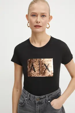 Armani Exchange: Хлопковая футболка 